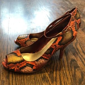 Diba snake print heels